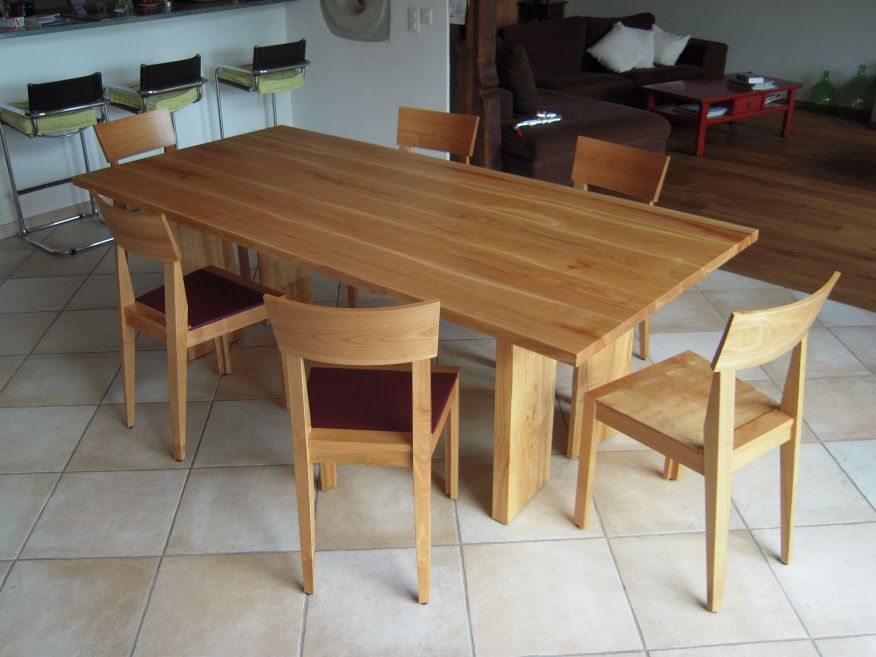 Table Eventail, Chaises Arche